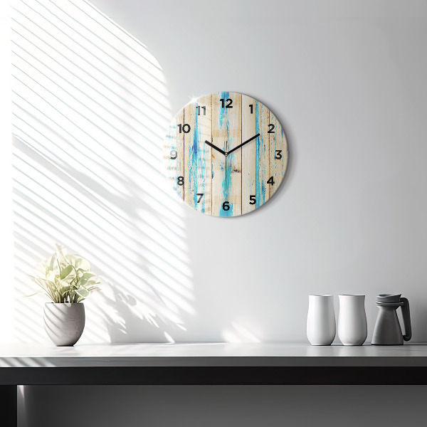 Orologio rotondo Legno graffiato