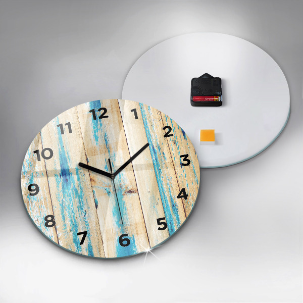 Orologio rotondo Legno graffiato