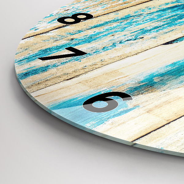 Orologio rotondo Legno graffiato
