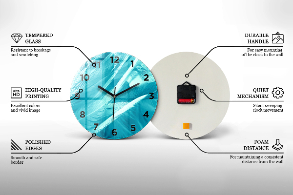 Orologio rotondo Legno graffiato