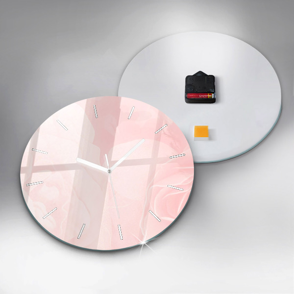 Orologio rotondo Rose in fiore