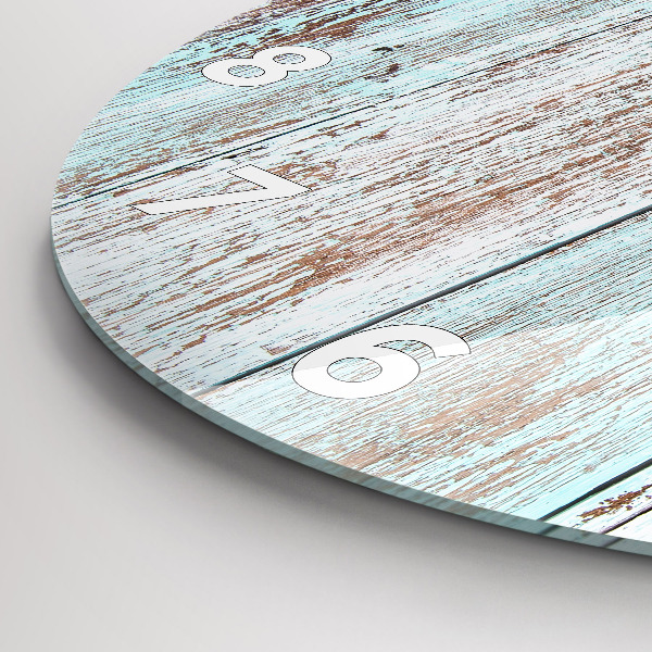 Orologio rotondo Legno pastello