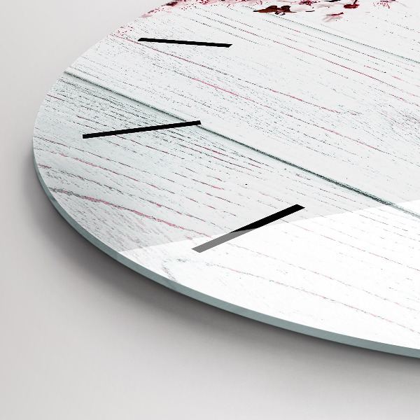 Orologio rotondo Fiori primaverili