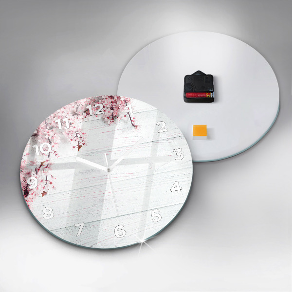 Orologio rotondo Fiori primaverili