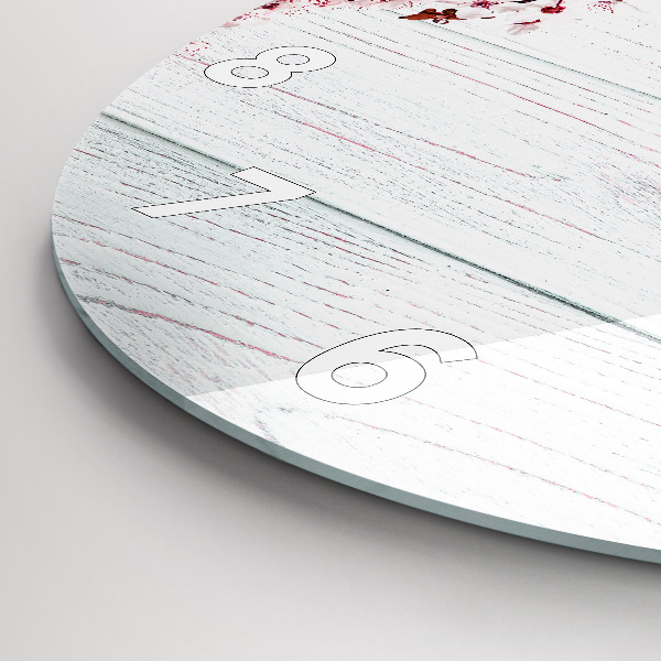 Orologio rotondo Fiori primaverili