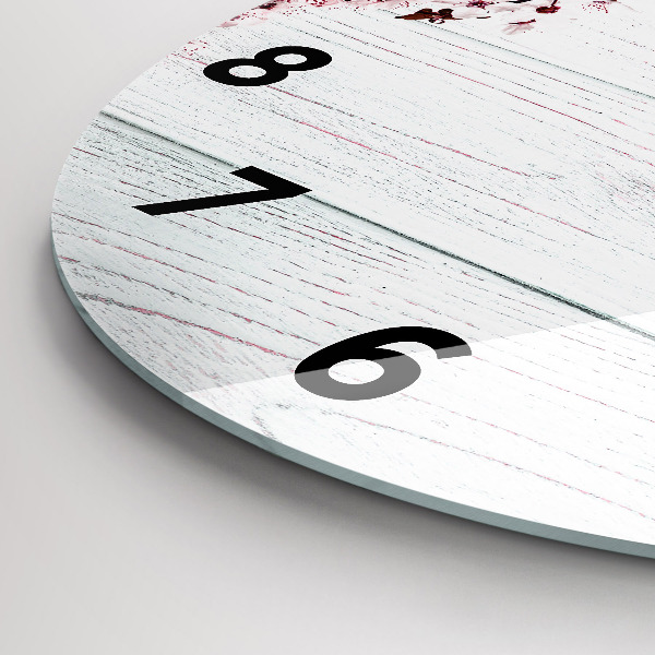 Orologio rotondo Fiori primaverili