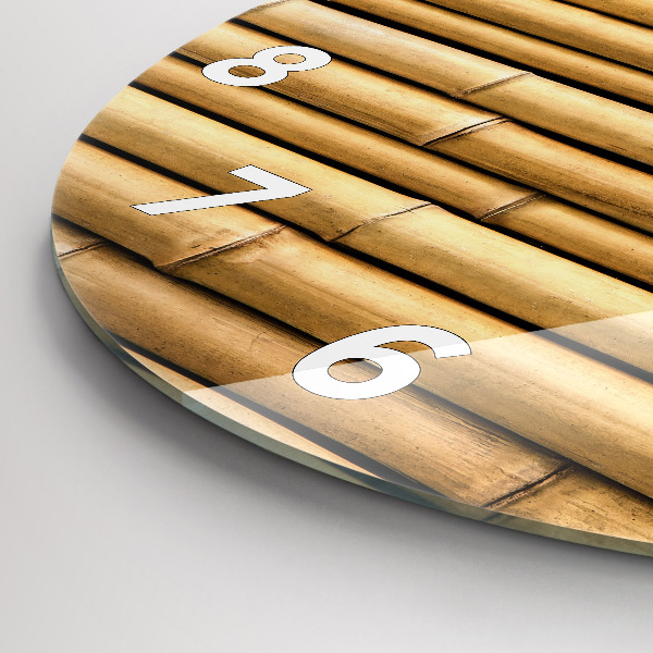 Orologio rotondo Bastoncini di bambù