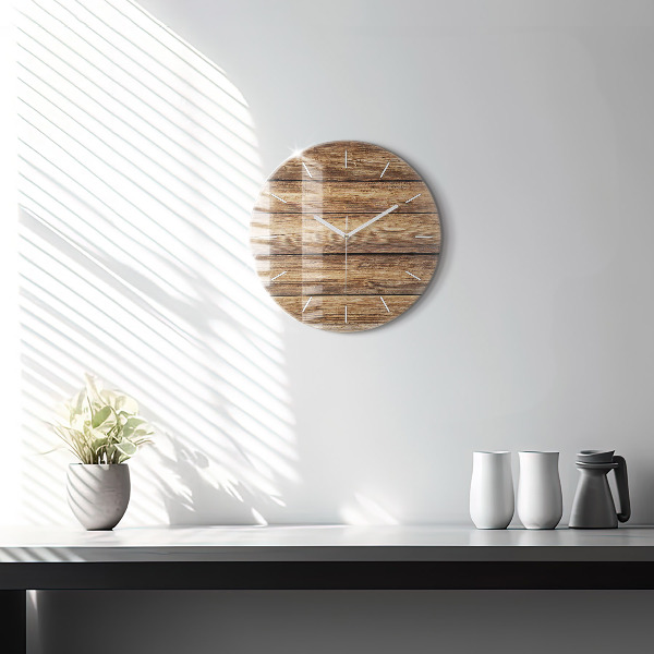 Orologio rotondo Tavole di legno