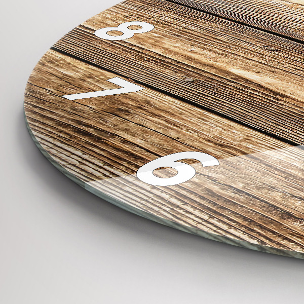 Orologio rotondo Tavole di legno