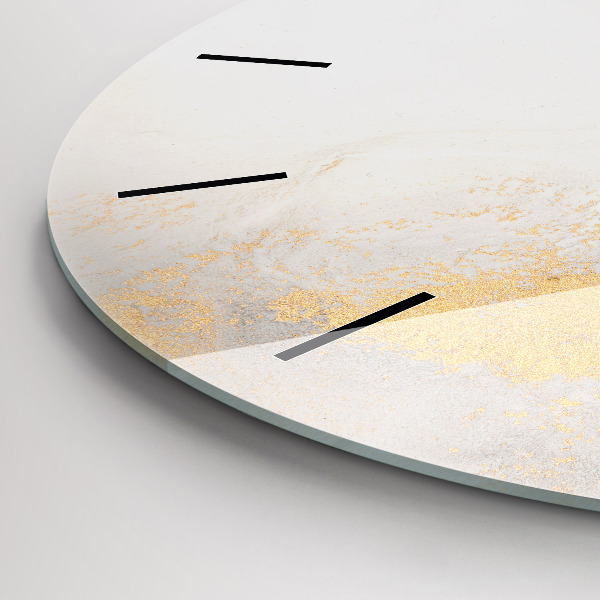 Orologio rotondo in vetro Marmo artistico