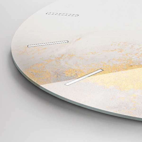 Orologio rotondo in vetro Marmo artistico