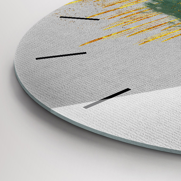 Orologio rotondo in vetro Motivo decorativo