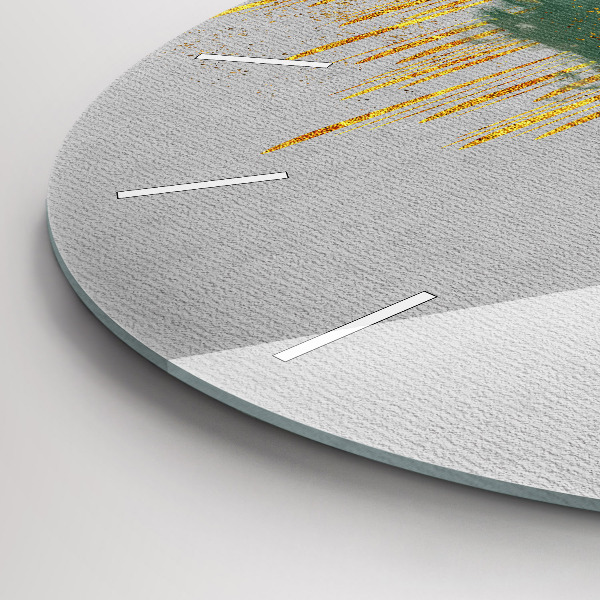 Orologio rotondo in vetro Motivo decorativo