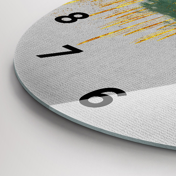 Orologio rotondo in vetro Motivo decorativo