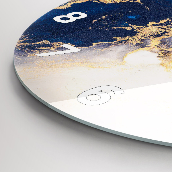 Orologio rotondo in vetro Modello in marmo