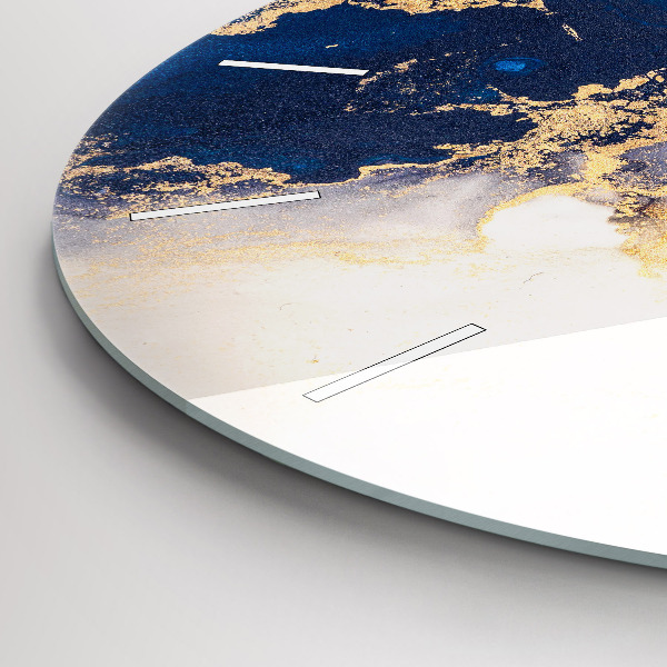 Orologio rotondo in vetro Modello in marmo