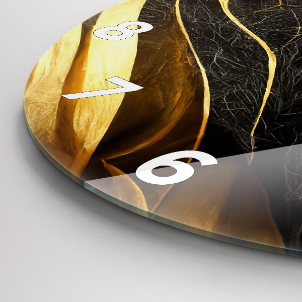 Orologio rotondo in vetro Astrazione elegante