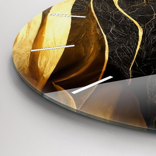 Orologio rotondo in vetro Astrazione elegante