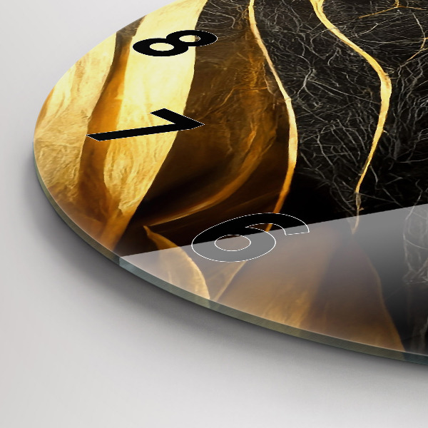 Orologio rotondo in vetro Astrazione elegante