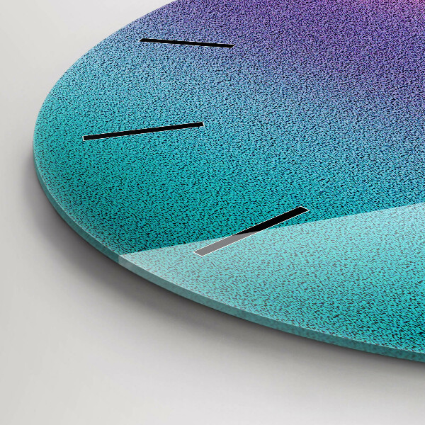 Orologio rotondo in vetro Motivo a gradiente