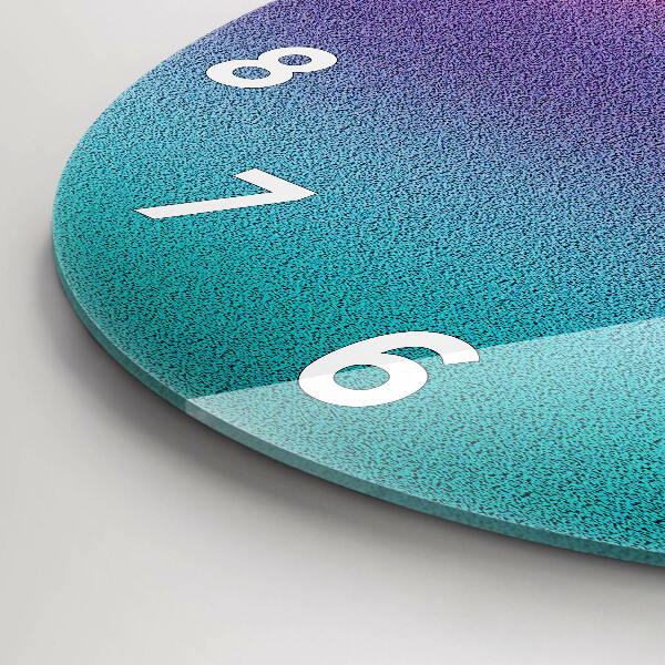 Orologio rotondo in vetro Motivo a gradiente