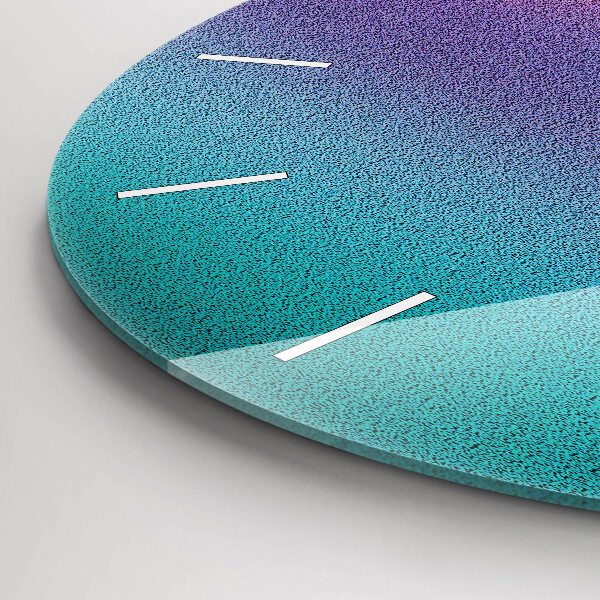 Orologio rotondo in vetro Motivo a gradiente