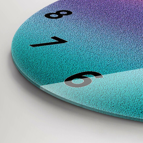 Orologio rotondo in vetro Motivo a gradiente