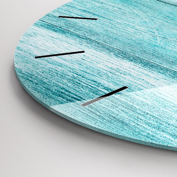 Orologio rotondo Legno vecchio blu