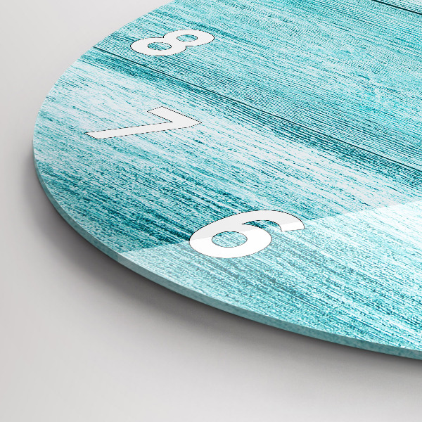 Orologio rotondo Legno vecchio blu