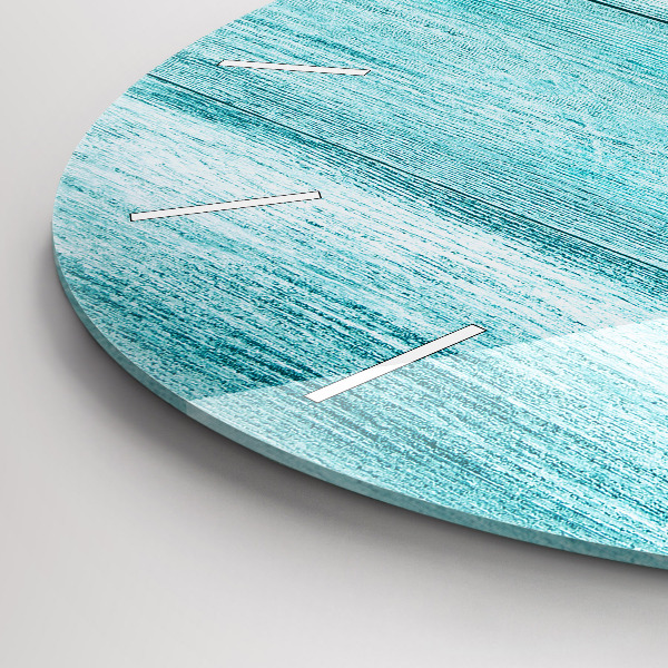 Orologio rotondo Legno vecchio blu