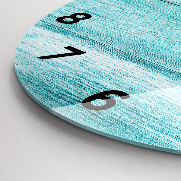 Orologio rotondo Legno vecchio blu