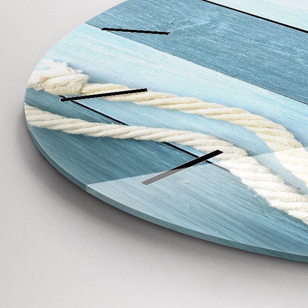 Orologio rotondo Strisce di tavole e guscio