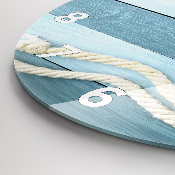 Orologio rotondo Strisce di tavole e guscio