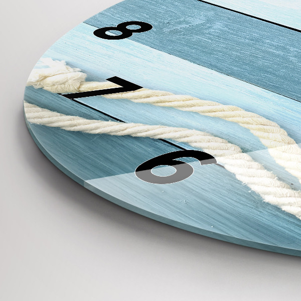 Orologio rotondo Strisce di tavole e guscio