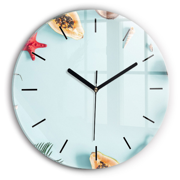 Orologio rotondo Composizione estiva