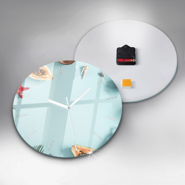 Orologio rotondo Composizione estiva