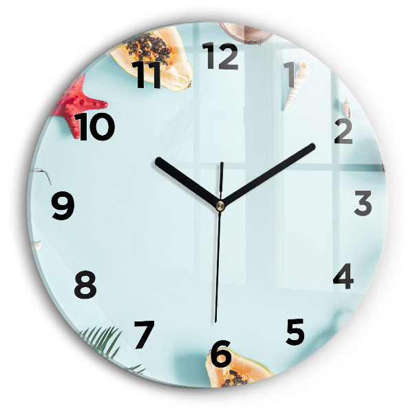 Orologio rotondo Composizione estiva