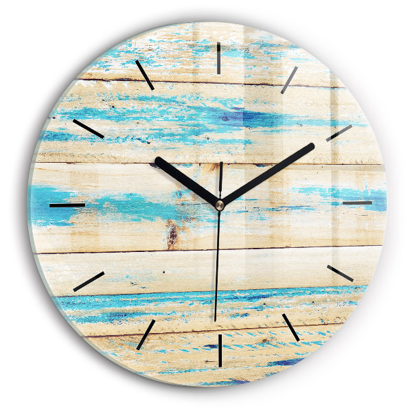 Orologio rotondo Legno graffiato