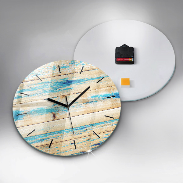 Orologio rotondo Legno graffiato