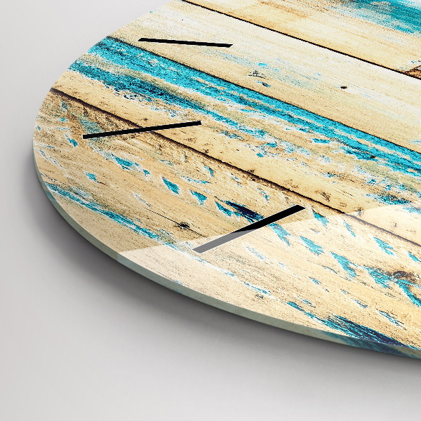 Orologio rotondo Legno graffiato