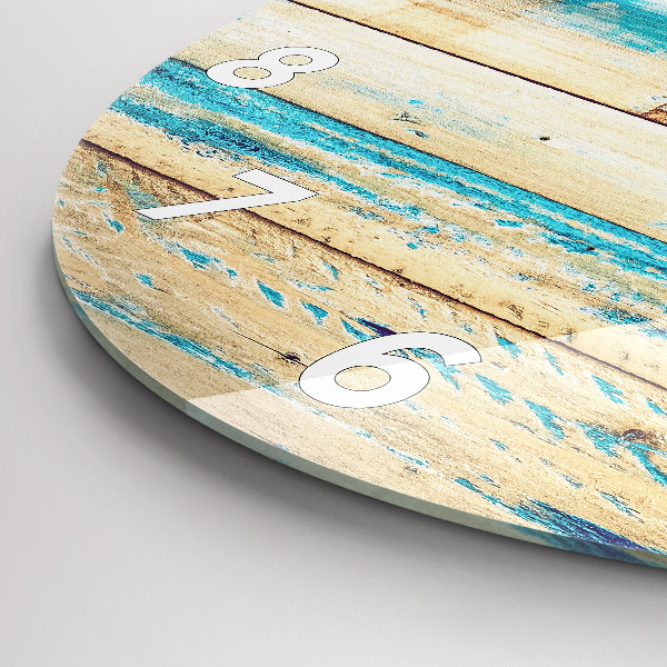 Orologio rotondo Legno graffiato