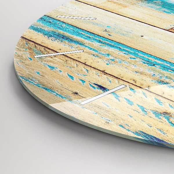 Orologio rotondo Legno graffiato