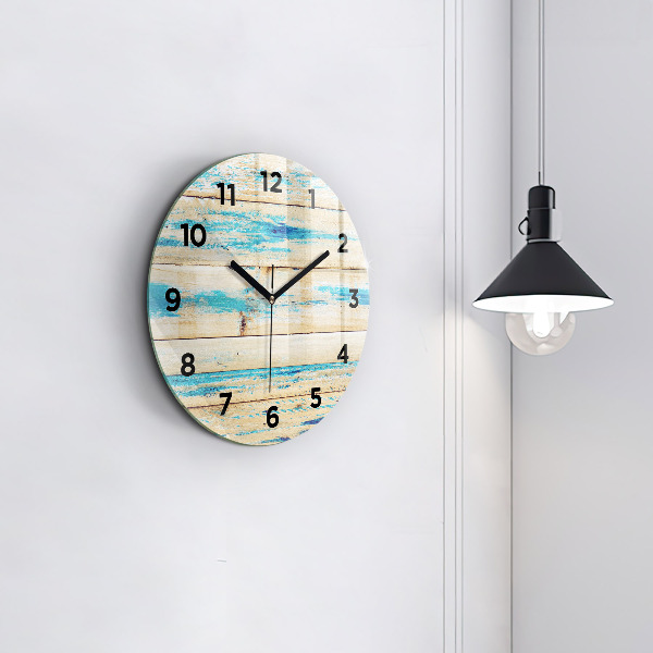 Orologio rotondo Legno graffiato