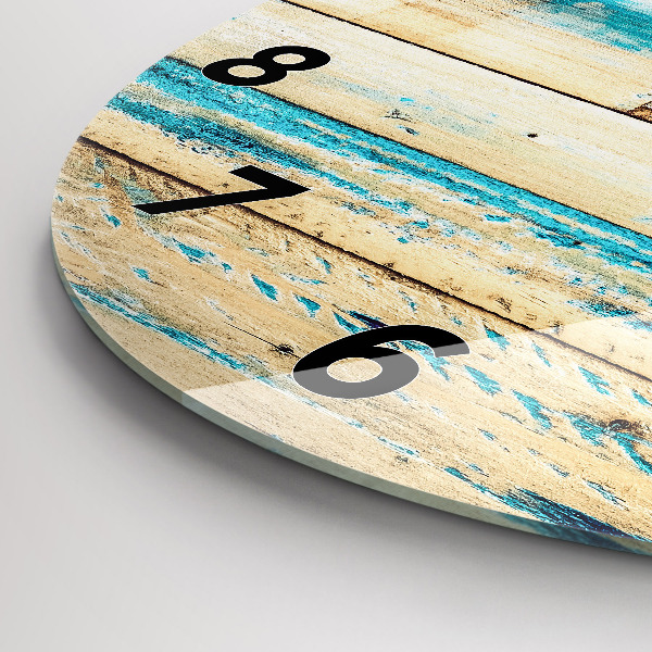 Orologio rotondo Legno graffiato