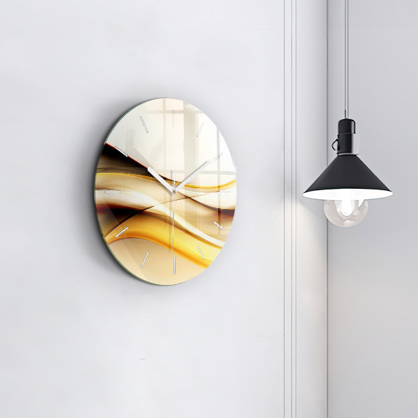 Orologio rotondo Onda astratta