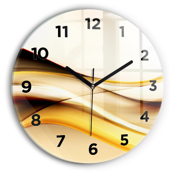 Orologio rotondo Onda astratta