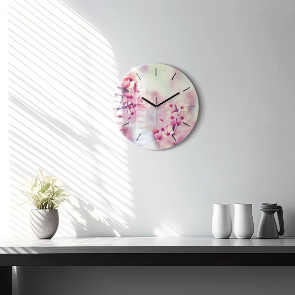 Orologio rotondo Fiori primaverili
