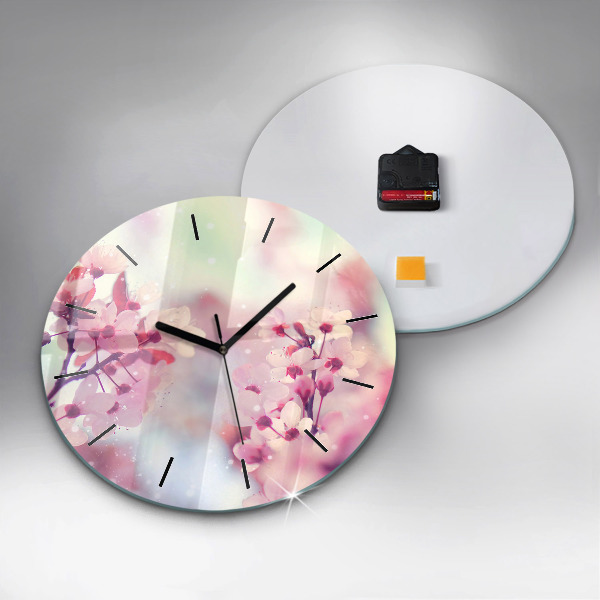 Orologio rotondo Fiori primaverili