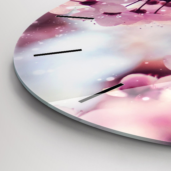 Orologio rotondo Fiori primaverili