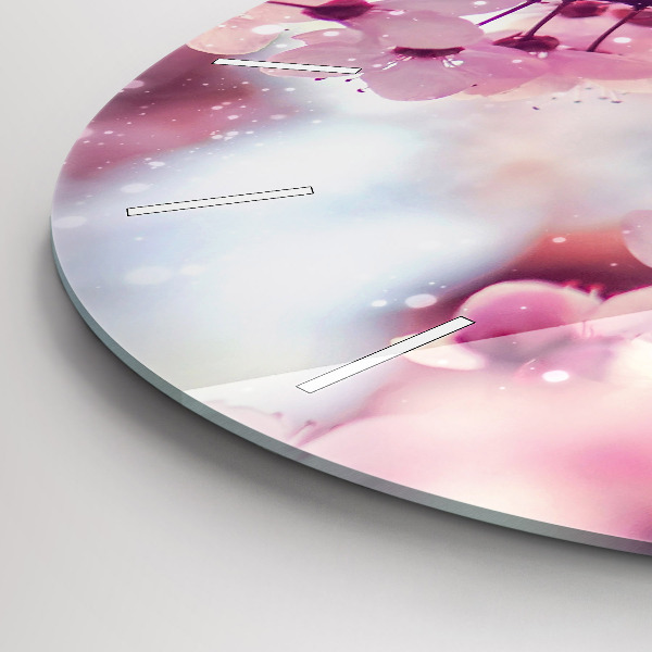 Orologio rotondo Fiori primaverili